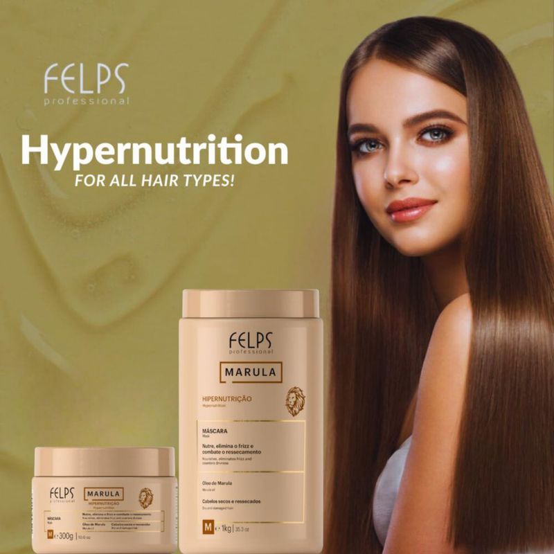 Máscara capilar Felps Professional Marula Oil 300 g control del frizz