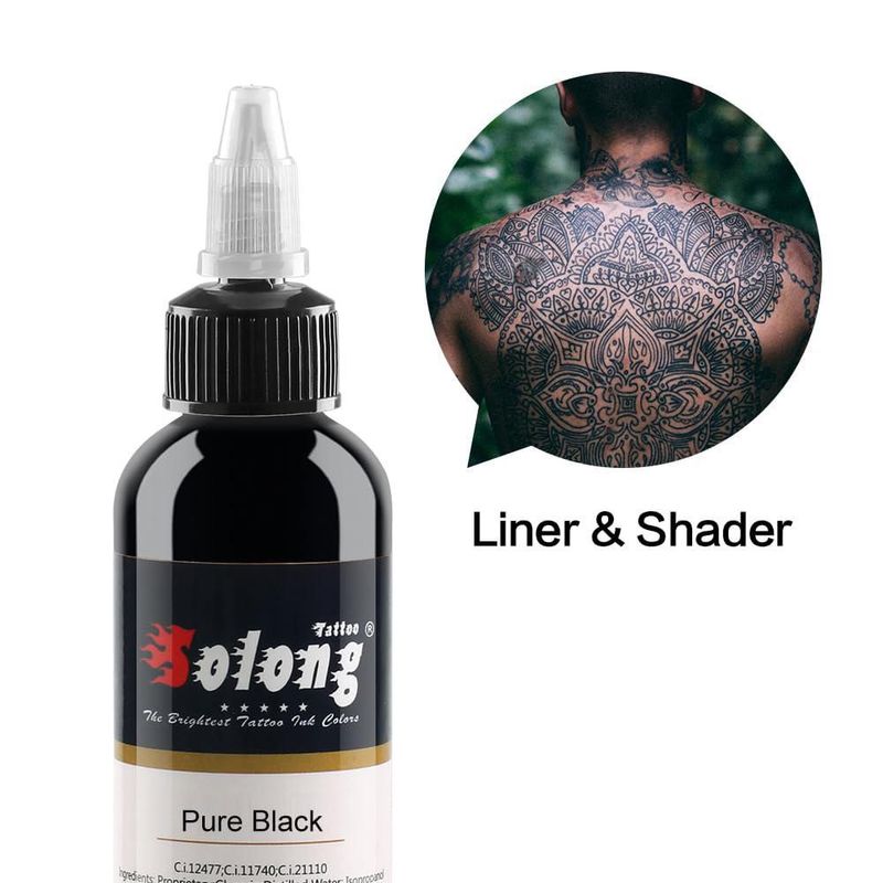 Tinta para Tatuaje Solong Tattoo 30 ml - Set de 14 Colores