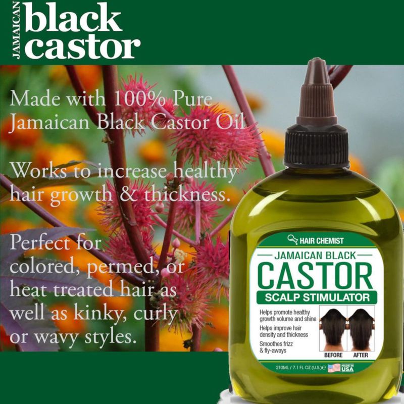 Hair Chemist Estimulador para el Cuero Cabelludo con Aceite de Ricino Negro Jamaicano