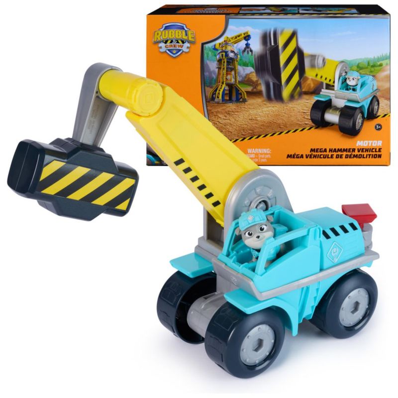 Camión de juguete Rubble & Crew Motor Mega Martillo 25 cm