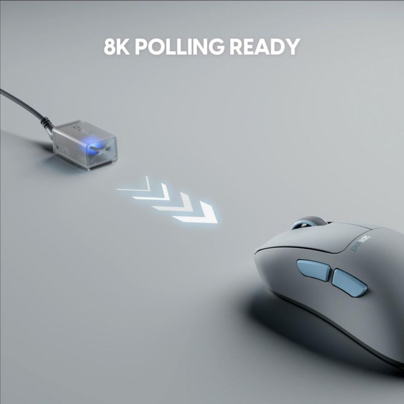 Ratón gaming Pulsar Xlite 44 g Mediano Rock 8K
