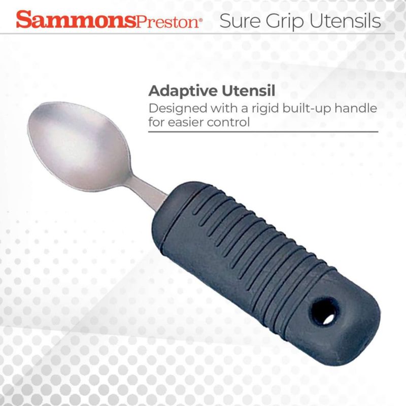 Cuchara Sammons Preston 76030 de Acero Inoxidable con Mango de Goma