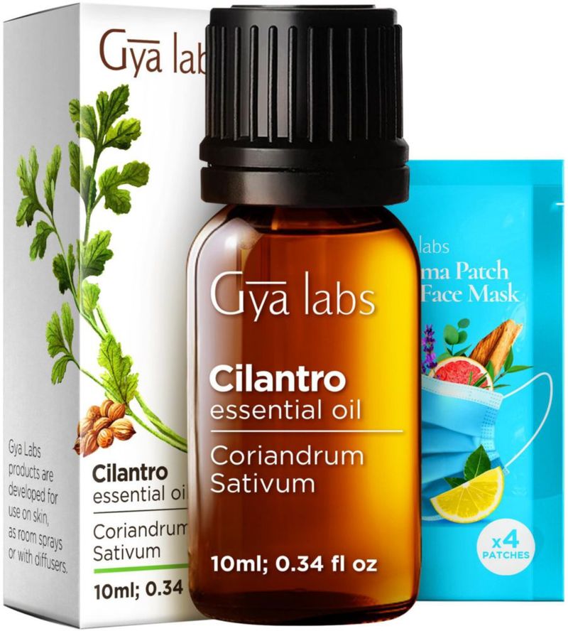 Aceite Esencial de Cilantro Gya Labs 10 ml para Aromaterapia