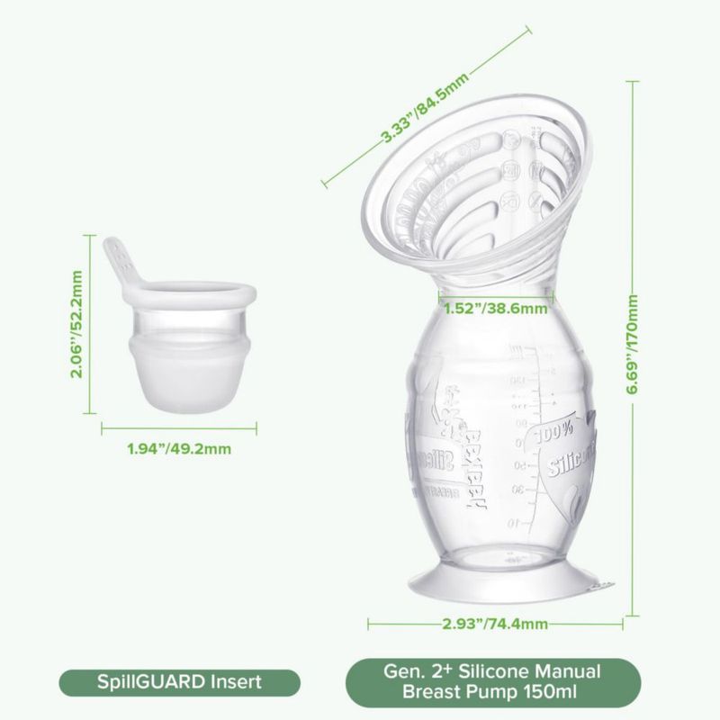 Extractor de leche manual de silicona Haakaa Gen.2 Plus 150 ml