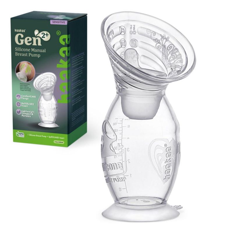 Extractor de leche manual de silicona Haakaa Gen.2 Plus 150 ml