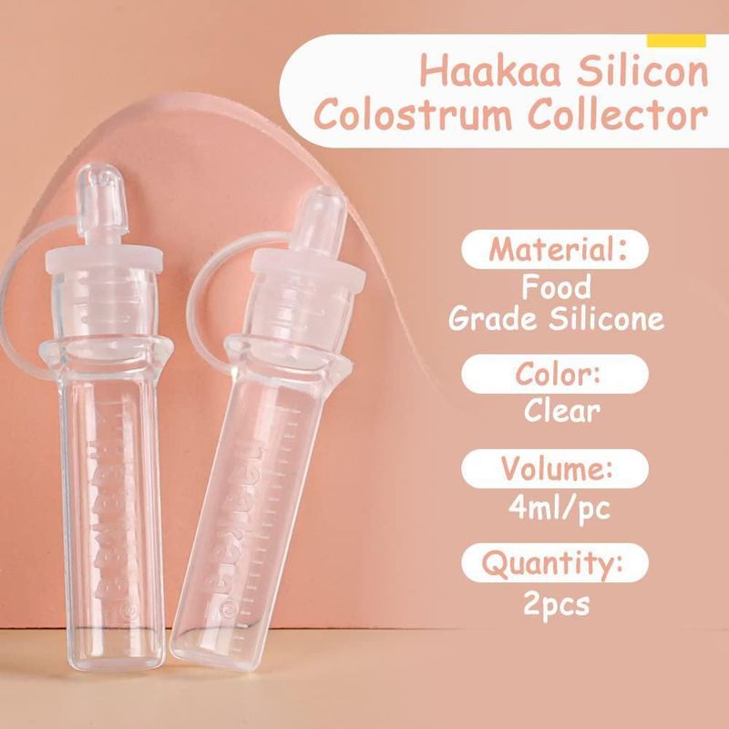 Recolector de colostro haakaa 4 ml – Pack de 2