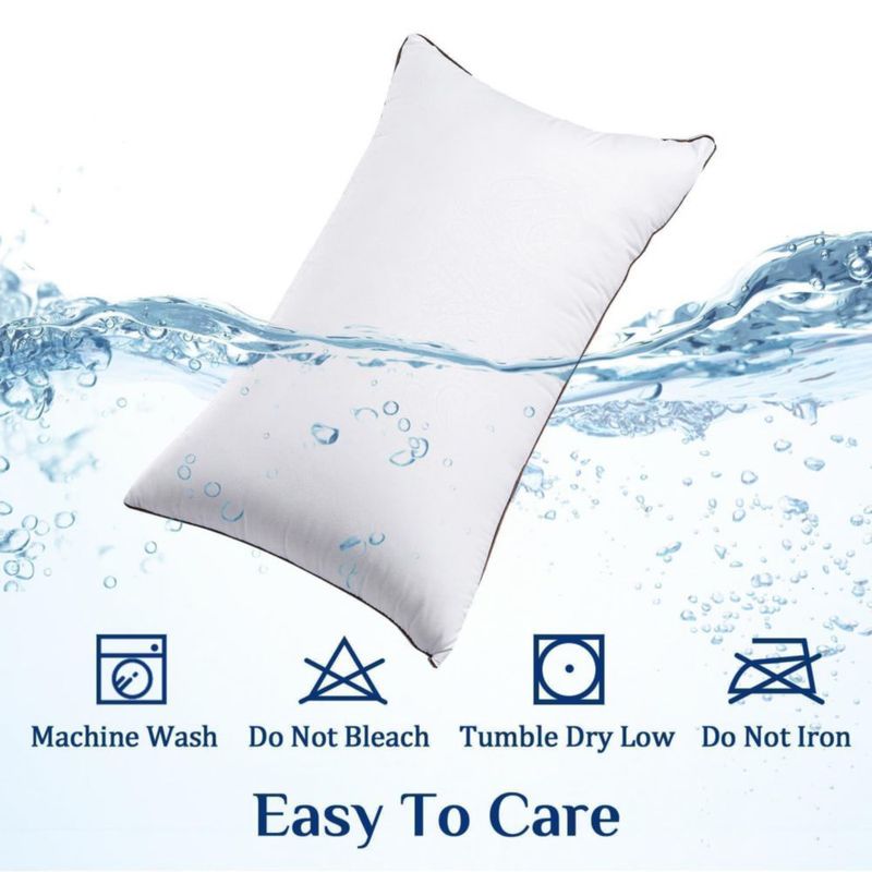 Almohadas JOLLYVOGUE tamaño King 50 x 91 cm paquete de 2 suaves y con soporte