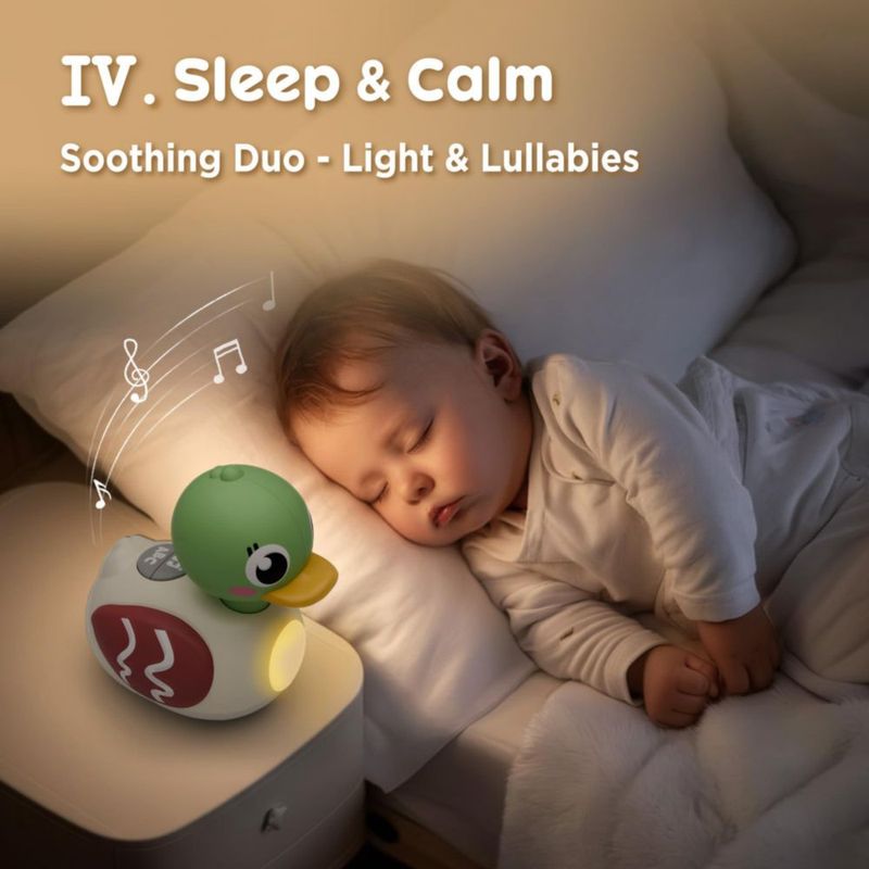 Pato musical para bebé iPlay iLearn con luz y sonido para gatear