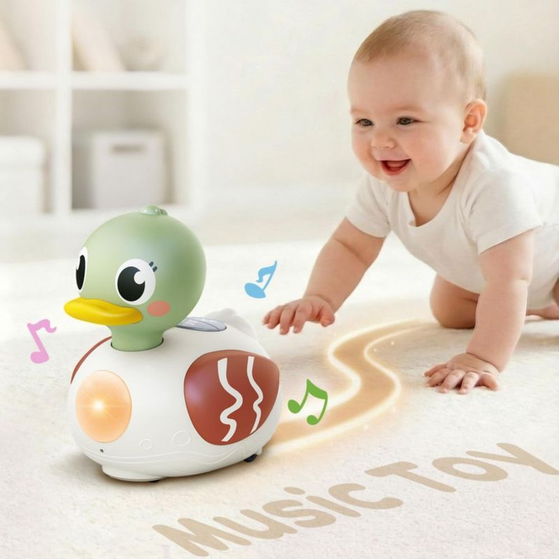 Pato musical para bebé iPlay iLearn con luz y sonido para gatear