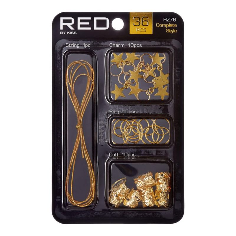 Kit de joyería para el cabello RED by Kiss 2 - 36 piezas