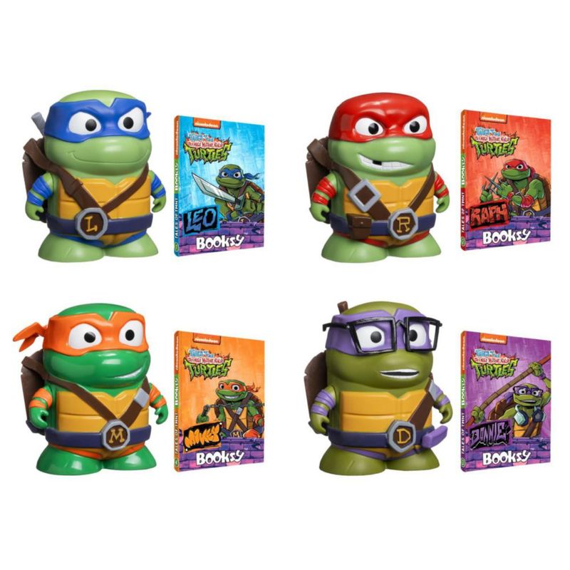 Figuras de acción P.M.I. TMNT 4 unidades con mini libros ocultos