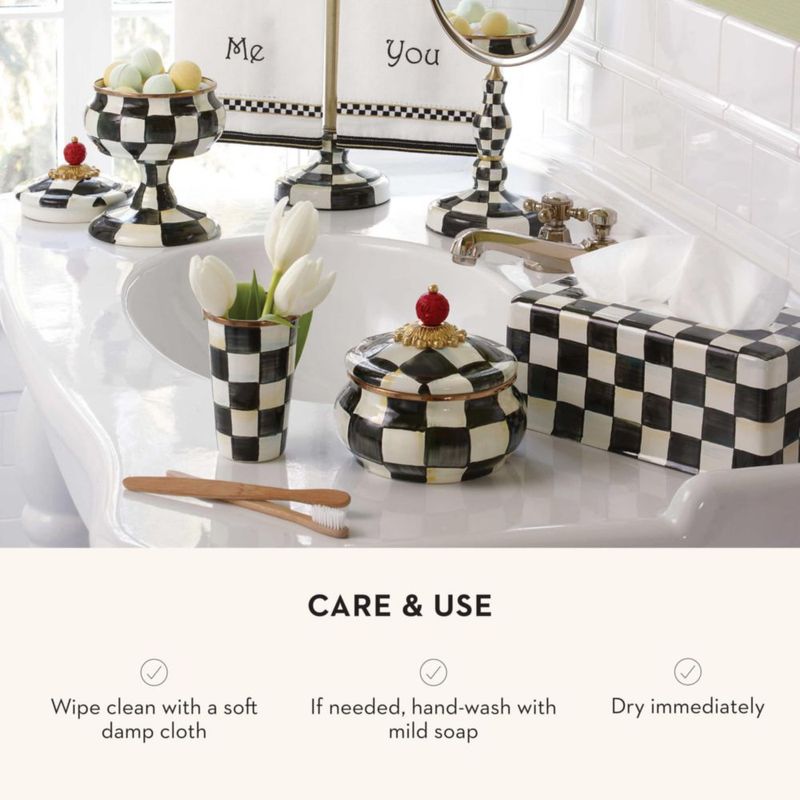 Recipiente de Almacenamiento de Alimentos MACKENZIE-CHILDS 567 ml "Courtly Check"