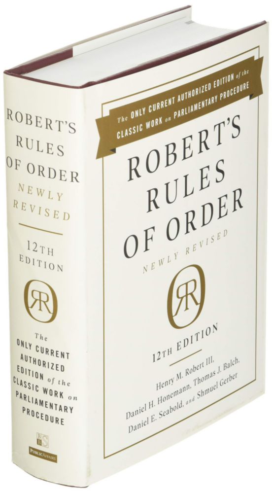 Libro PublicAffairs Reglas de Procedimiento de Robert 12ª Edición