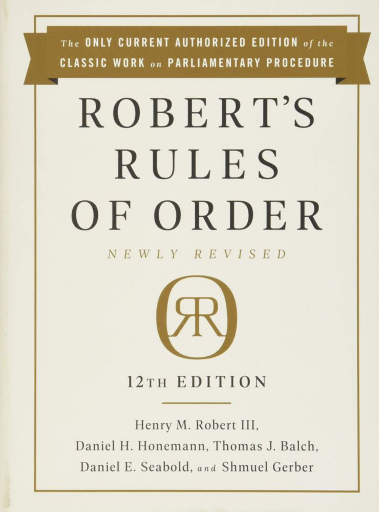 Libro PublicAffairs Reglas de Procedimiento de Robert 12ª Edición