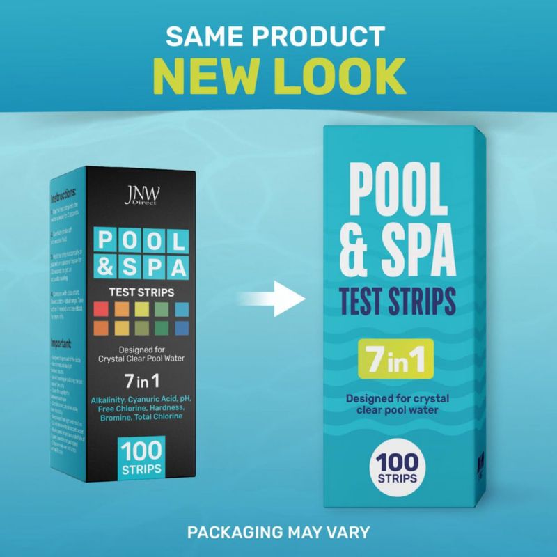 Kit de tiras reactivas para piscina JNW Direct 7 en 1 100 unidades