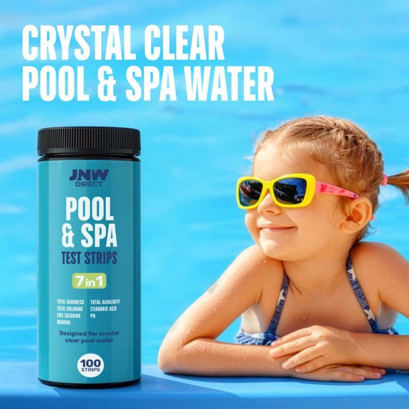 Kit de tiras reactivas para piscina JNW Direct 7 en 1 100 unidades