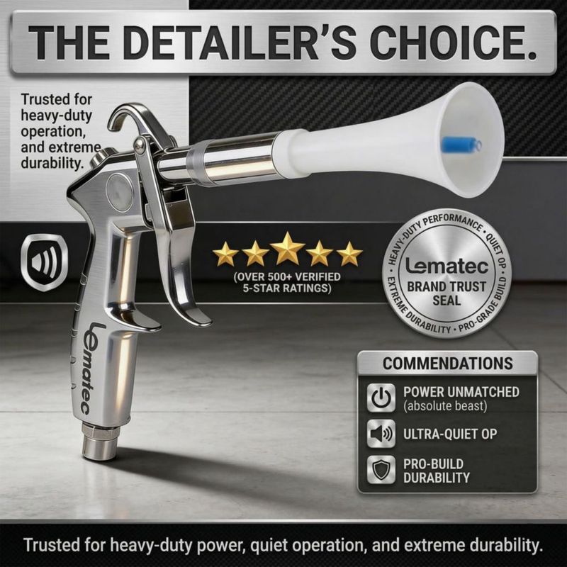 Pistola de Aire LE LEMATEC 4000 RPM para Detallado de Coches