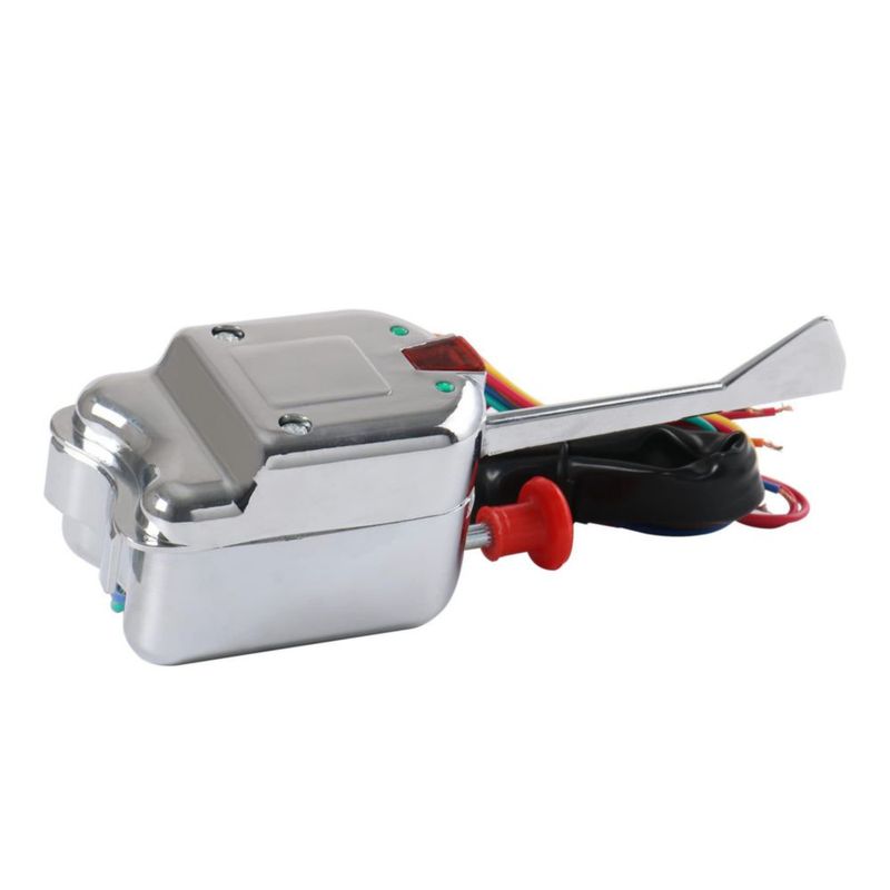 Interruptor de señal de giro JDMSPEED 12V universal cromado