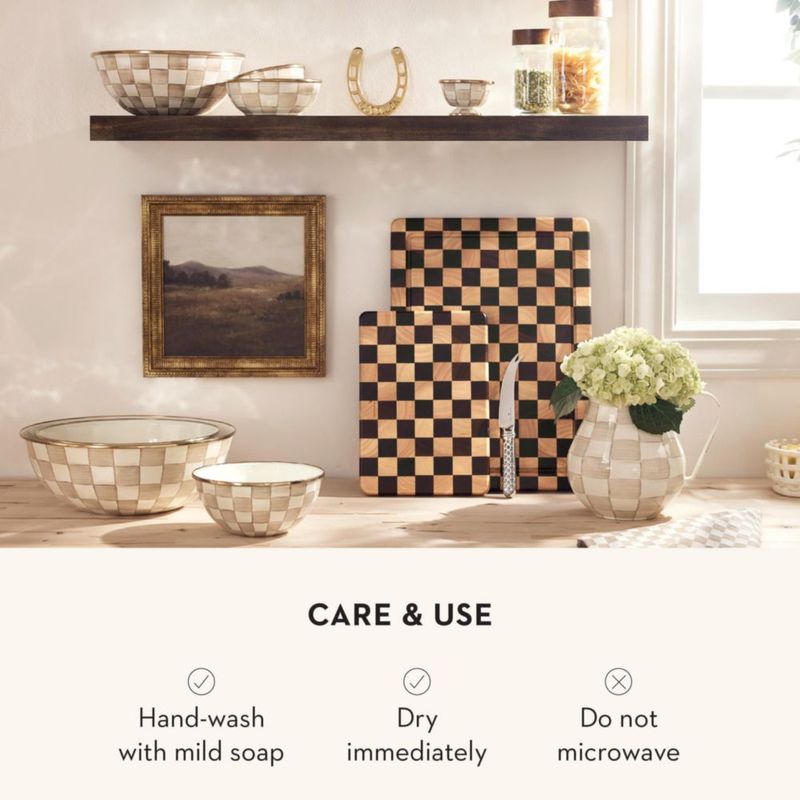 Cuenco MACKENZIE-CHILDS Extra Grande Mocha Check