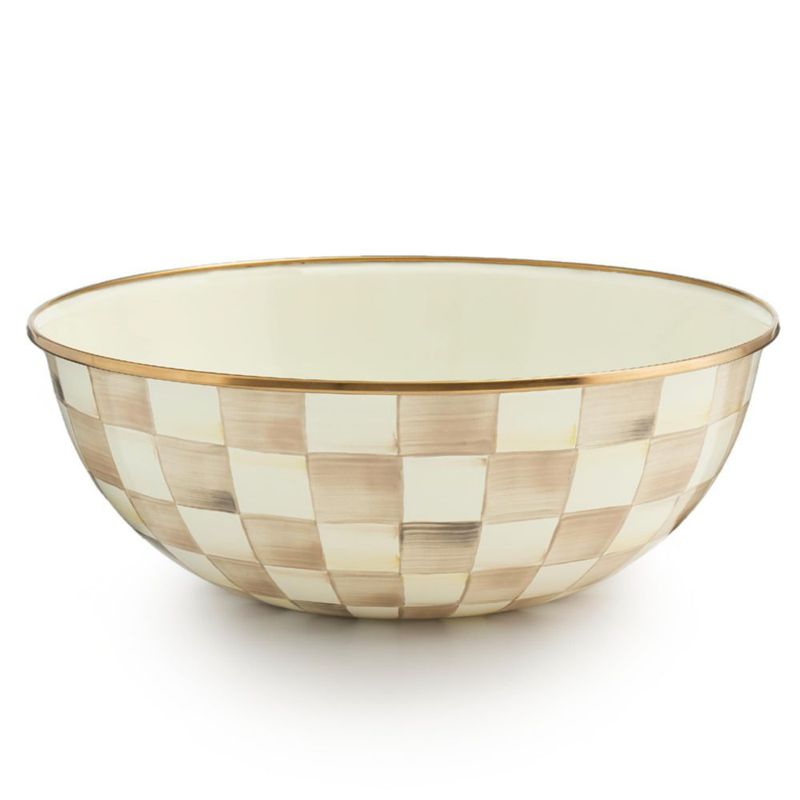 Cuenco MACKENZIE-CHILDS Extra Grande Mocha Check