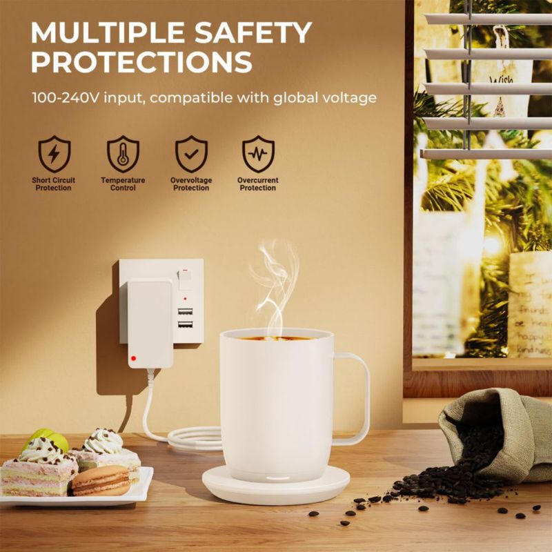 Base de Carga OatXtorpor para Smart Mug 1 y 2 Blanca