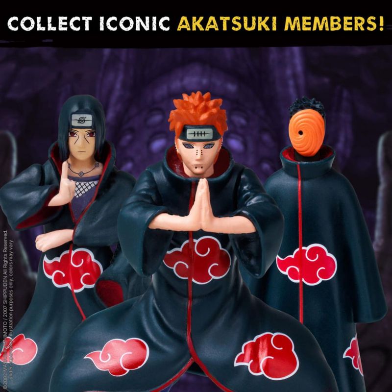 Mini Figuras P.M.I. Naruto Shippuden - Pack de 6 Variante A