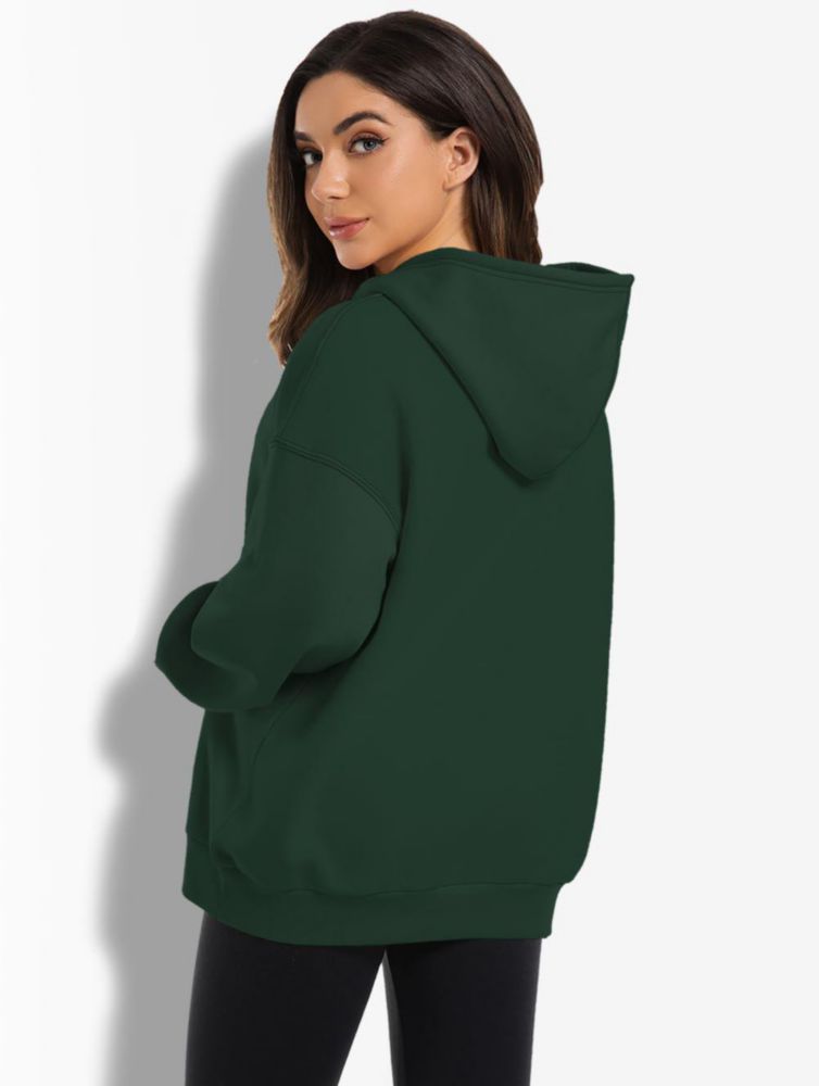 Sudadera kims cosiart de corte amplio Verde Militar