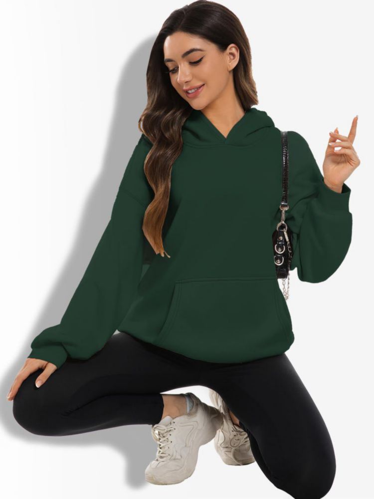 Sudadera kims cosiart de corte amplio Verde Militar