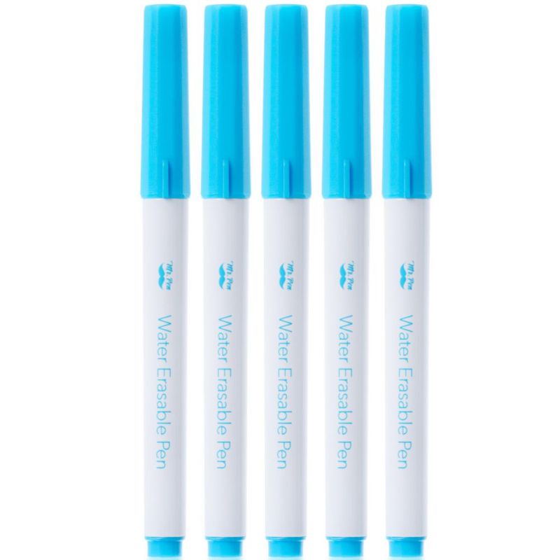 Marcadores para tela Mr. Pen paquete de 5 azul solubles en agua