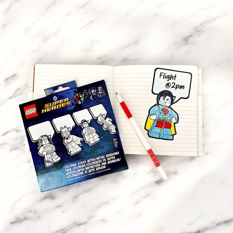 Set de notas adhesivas IQ LEGO DC Coloring Batman