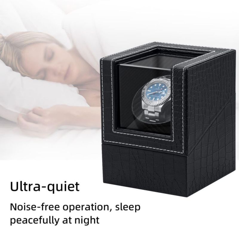 Enrollador de Reloj Mcbazel Simple Ultra Silencioso Automático Negro