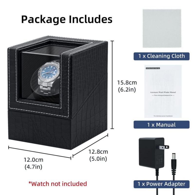 Enrollador de Reloj Mcbazel Simple Ultra Silencioso Automático Negro