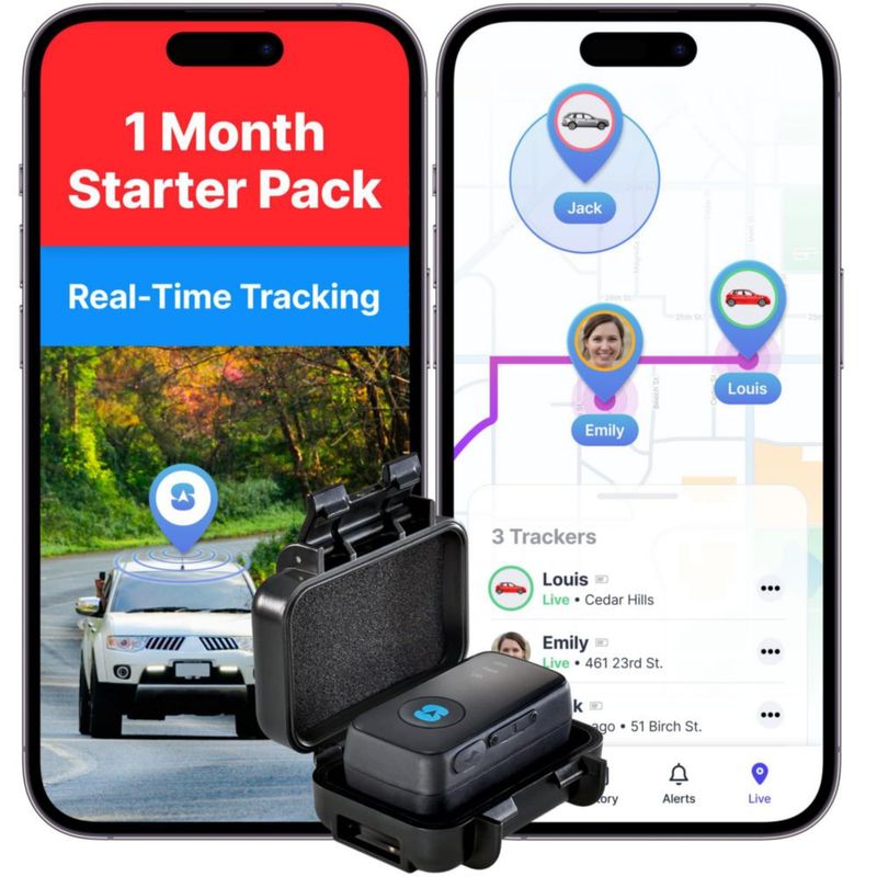 Rastreador GPS Spy Tec Atlas Impermeable con Batería de 14 Días y Fijación Magnética