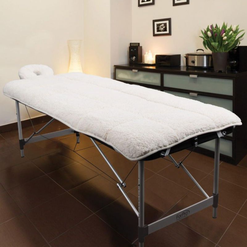 Juego de almohadillas ForPro de forro polar acolchado de primera calidad para mesa de masaje