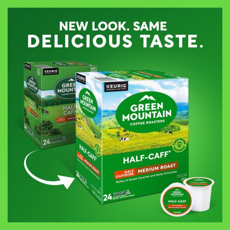 Cápsulas de café Green Mountain Half Caff tueste medio 96 unidades