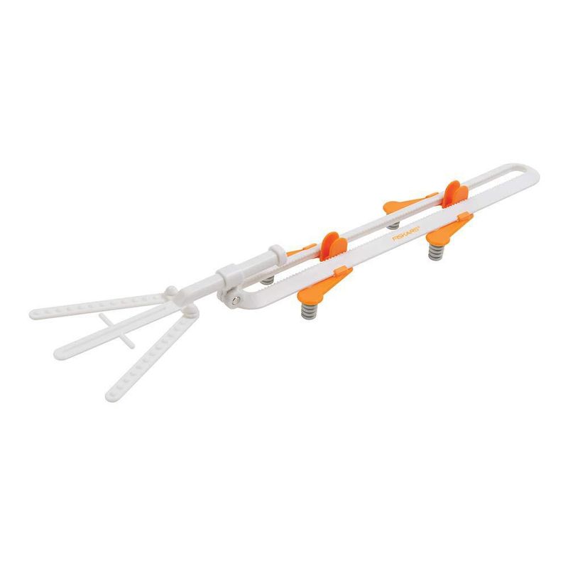 Herramienta de Alineación Curvada para Vinilo Fiskars Blanco/Naranja