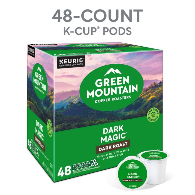 Cápsulas de café Green Mountain Dark Magic tueste oscuro 48 unidades