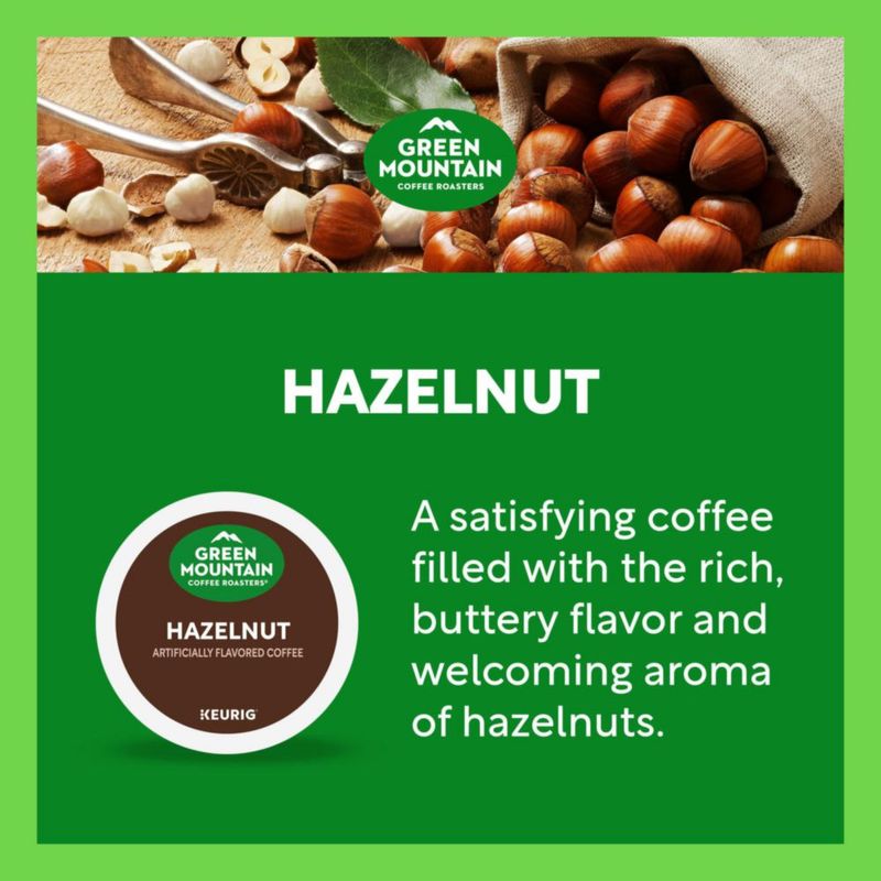 Cápsulas de café Green Mountain Hazelnut tueste ligero 32 unidades
