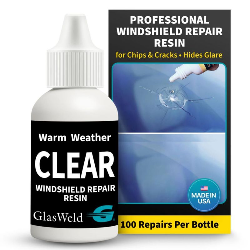 Resina para reparación de parabrisas GlasWeld Clear para clima cálido 15 ml