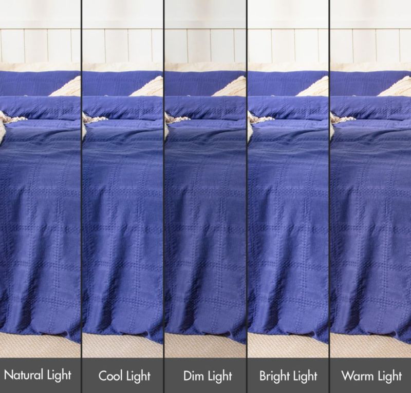 Funda de edredón RUVANTI Queen 90x90 cm Algodón Azul Marino