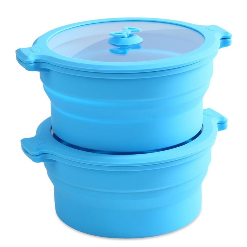 Utensilio de cocina GLOU-GLOU GOOSE GGG vaporera de silicona 08 L 2 piezas