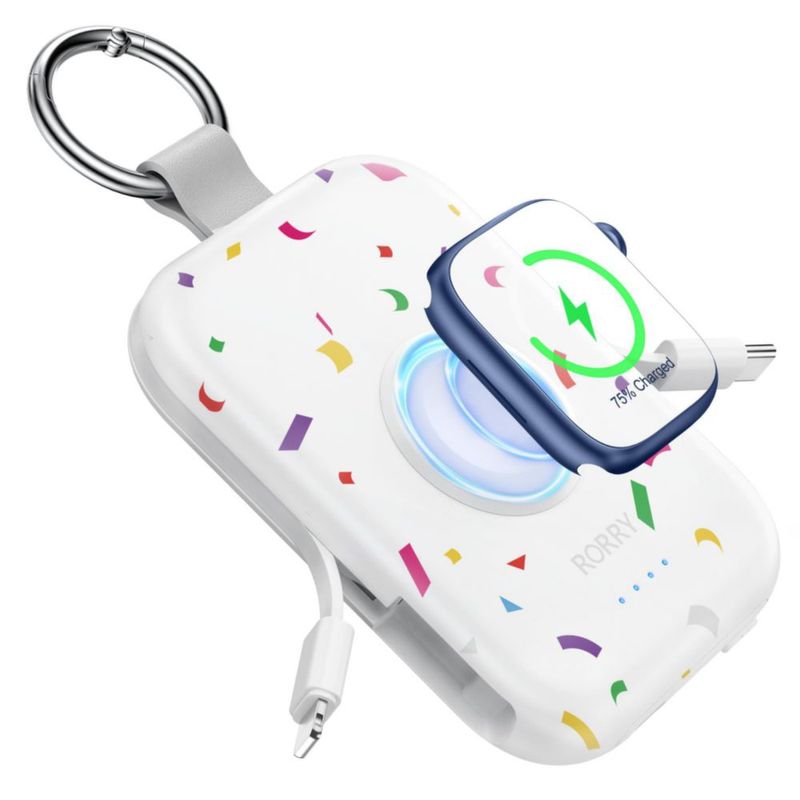 Power Bank RORRY CharmGo 5000 mAh con cables integrados