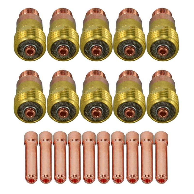 Cuerpos de collet TIG RIVERWELD 17GL332 3/32" 20 uds