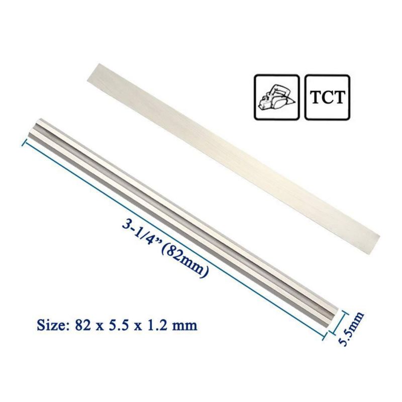 Cuchillas para cepillo de mano TJATSE 82 mm TCT de carburo – Pack de 10