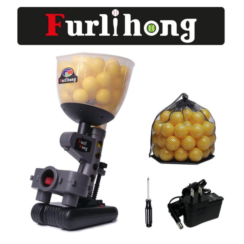 Máquina de lanzamiento de béisbol Furlihong 692BH con batería y alimentación AC