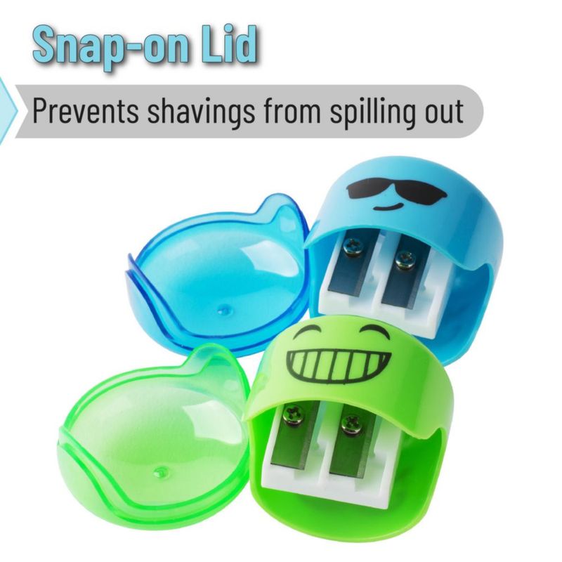Sacapuntas Mr. Pen - Juego de 6 unidades con doble orificio (4 cm)