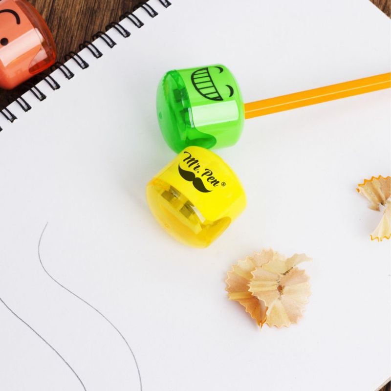Sacapuntas Mr. Pen - Juego de 6 unidades con doble orificio (4 cm)