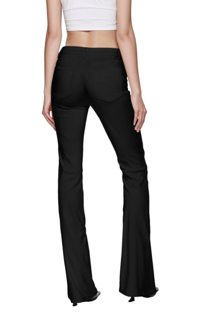 PANTALONES Hybrid & Company Corte Acampanado Negro 2X