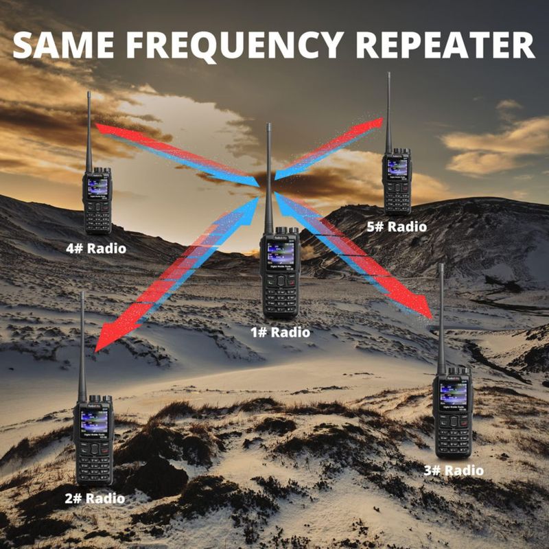Radio de aficionado Radioddity GD-88 7W DMR VHF/UHF