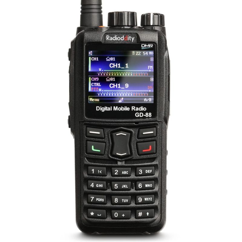 Radio de aficionado Radioddity GD-88 7W DMR VHF/UHF
